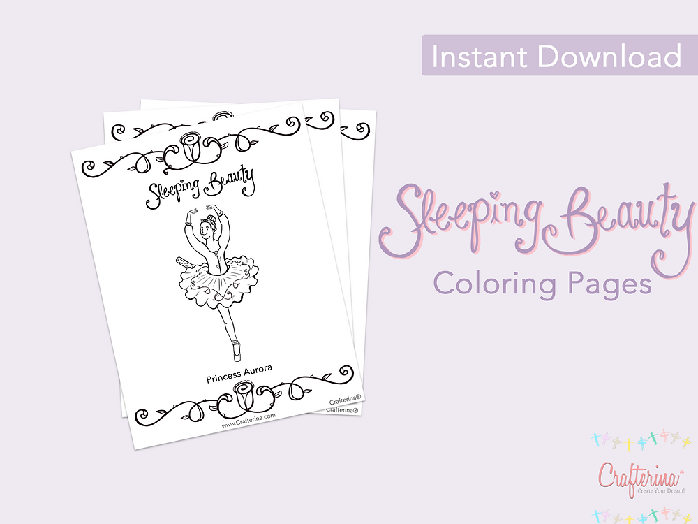 Sleeping beauty coloring pages