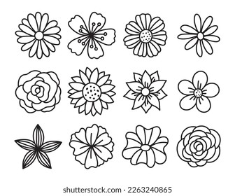 Flower clip art stock photos