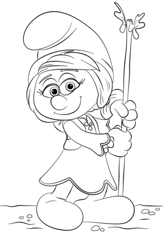 The smurfs coloring pages free coloring pages