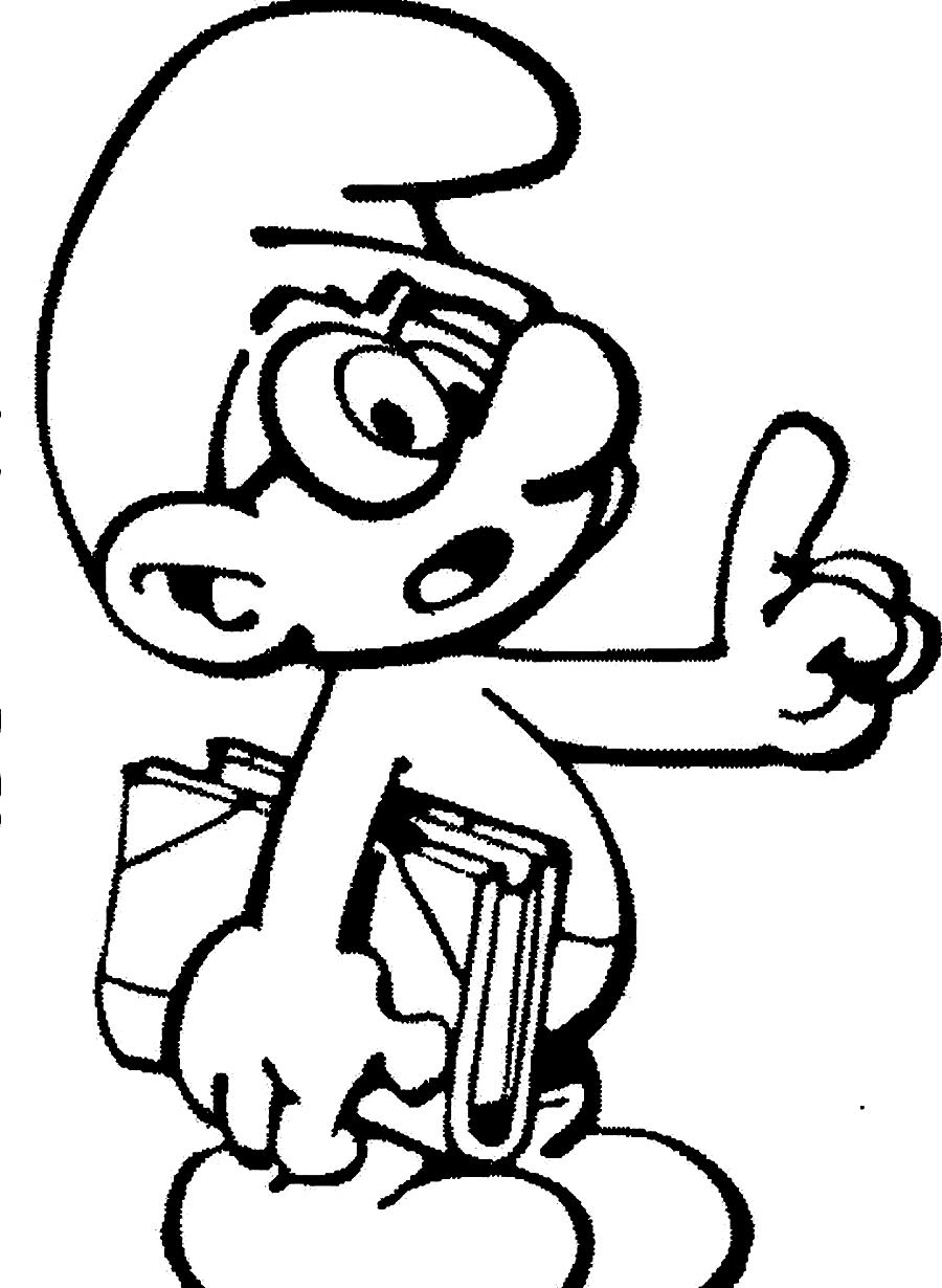 Free printable smurf coloring pages for kids