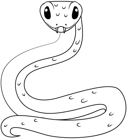 Snake coloring page free printable coloring pages