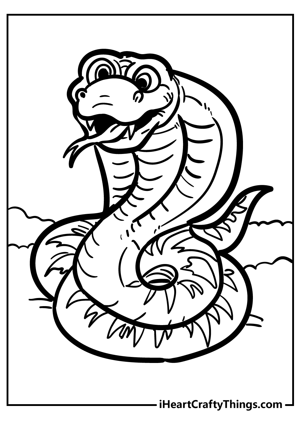 Snake coloring pages free printables