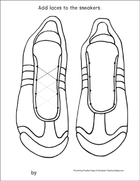 Zigzags on sneakers pre