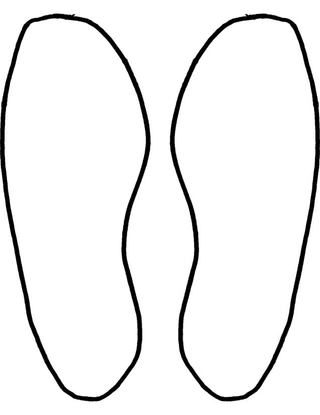 Shoe print template printable free