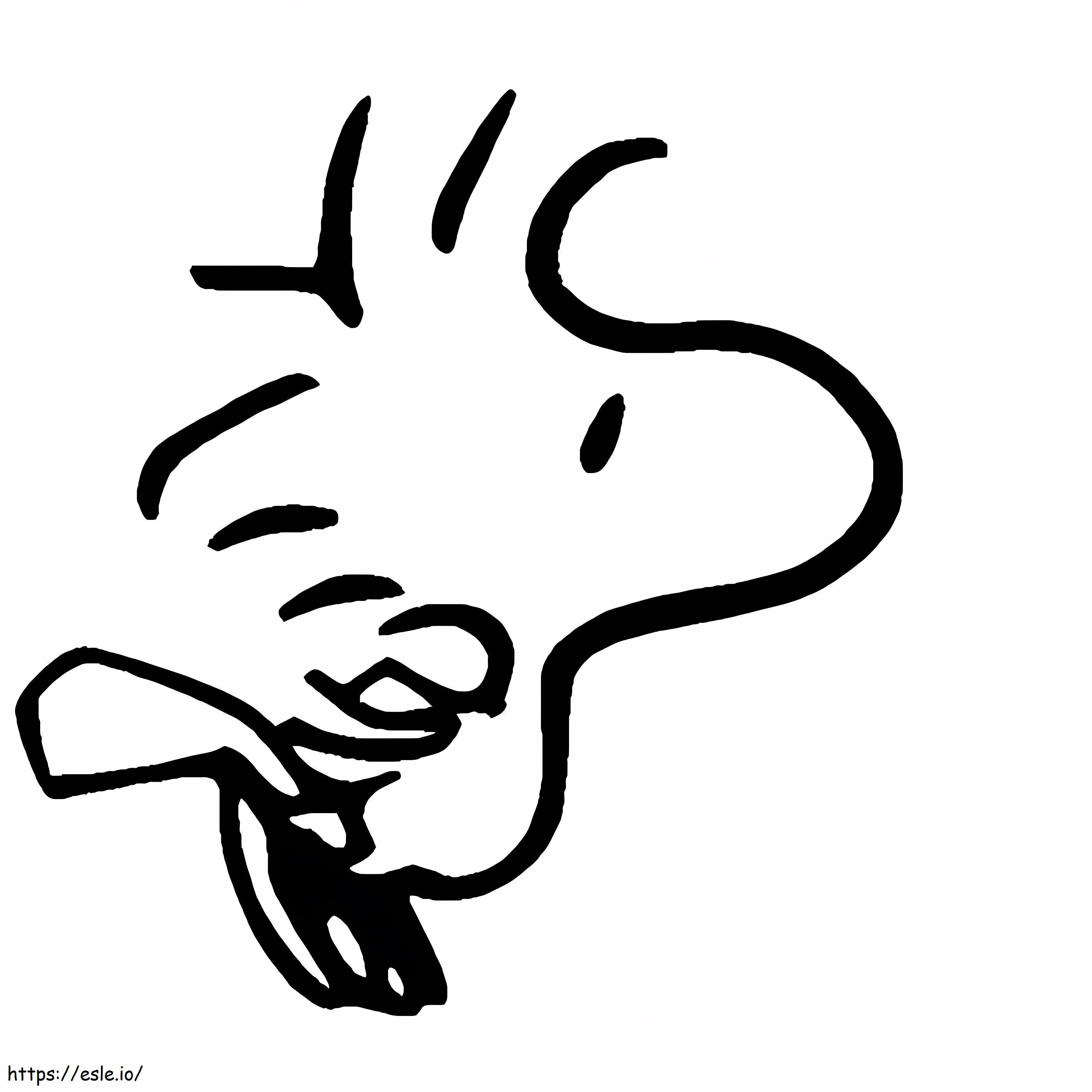 Woodstock from peanuts coloring page