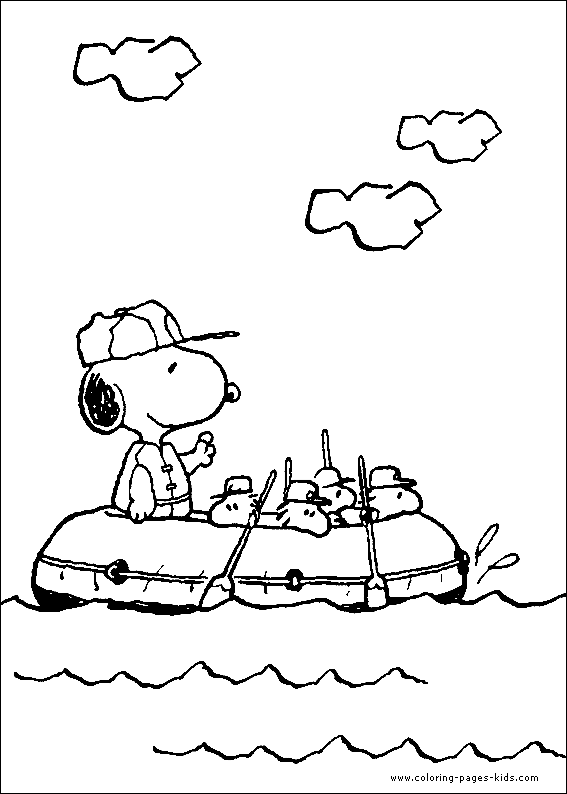 Snoopy color page