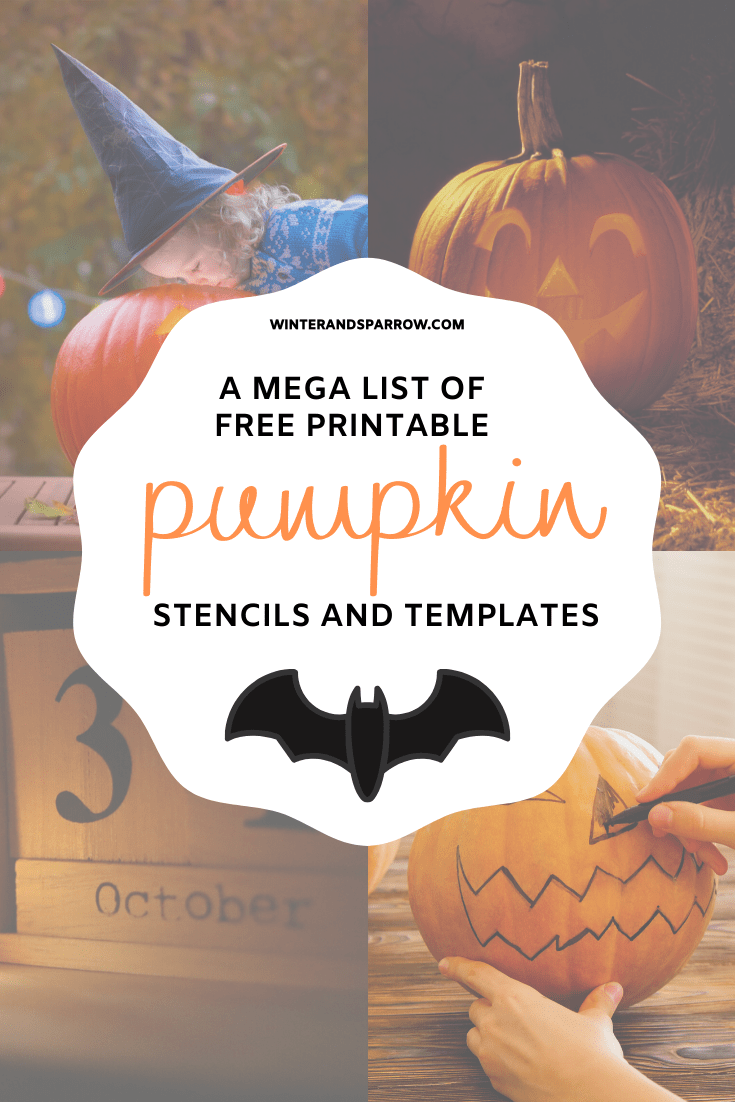 Free printable pumpkin stencils halloween printables