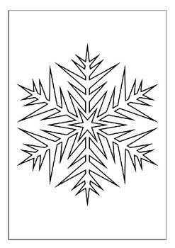 The beauty of winter printable snowflakes coloring pages collection for kids
