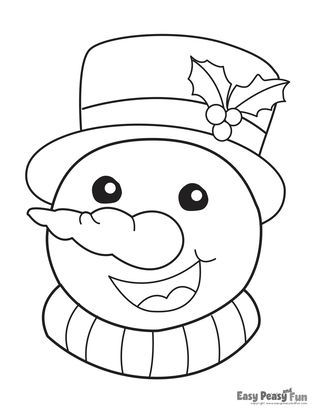 Festive christmas coloring pages