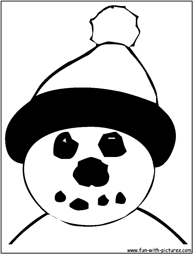 Snowman coloring pages