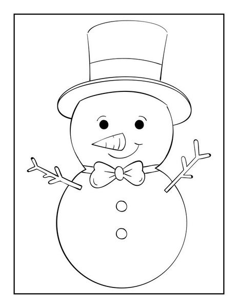 Snowman coloring pages to print