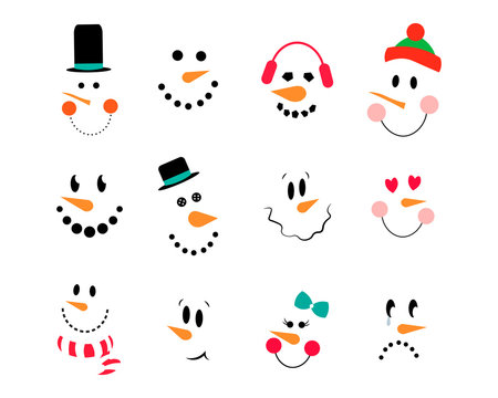 Snowman faces images â browse photos vectors and video