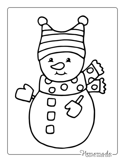 Best snowman coloring pages for kids adults