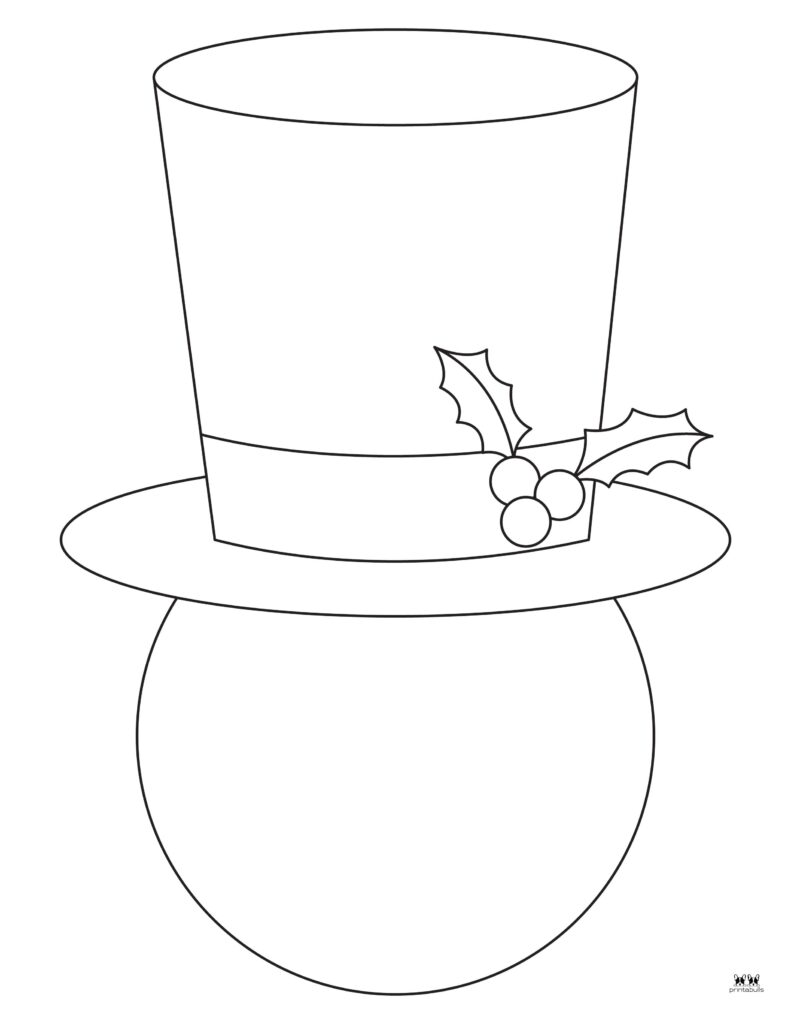 Snowman coloring pages templates