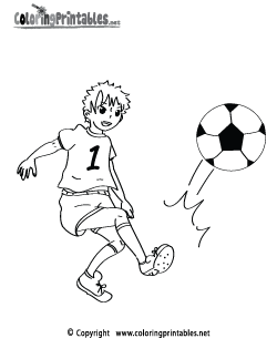 Free printable soccer coloring pages