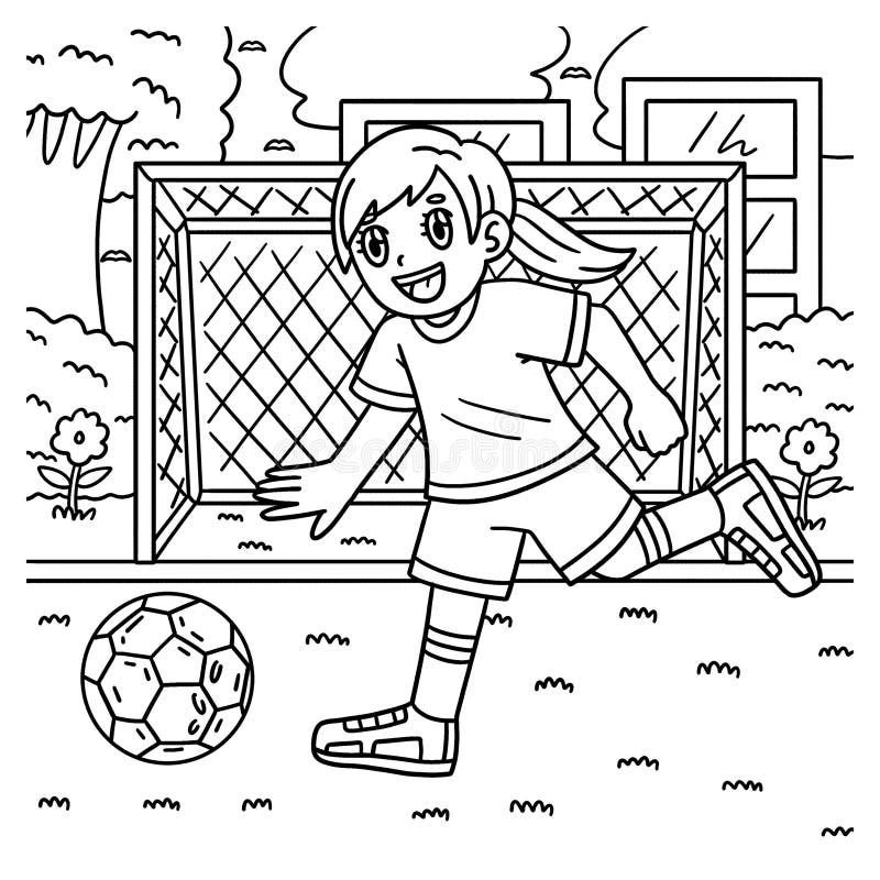 Soccer ball coloring stock illustrations â soccer ball coloring stock illustrations vectors clipart