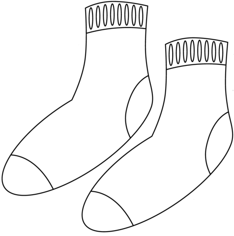 Socks coloring page free printable coloring pages