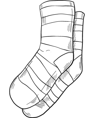 Socks coloring page free printable coloring pages