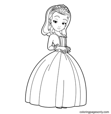 Sofia the first coloring pages