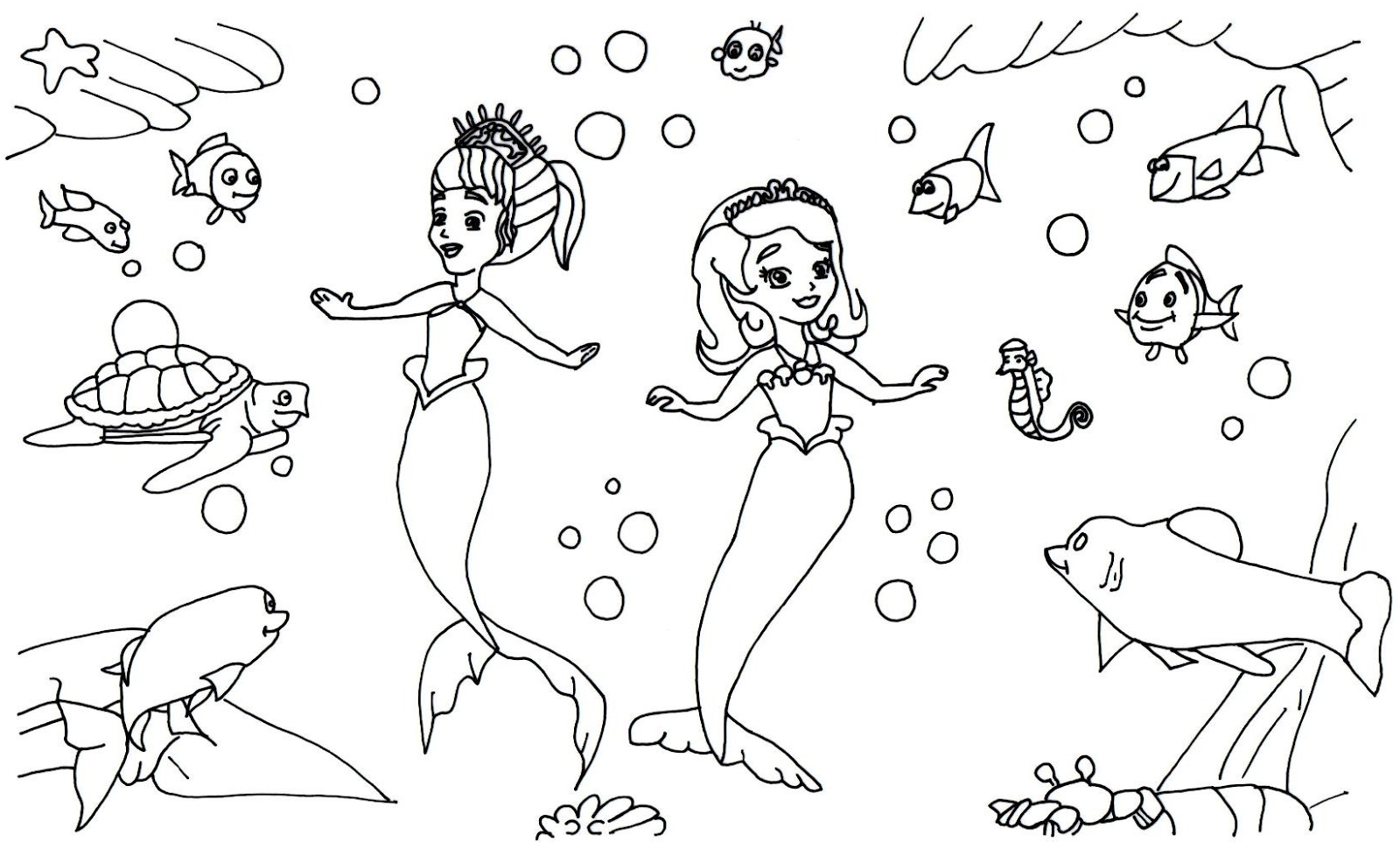 Sofia the first coloring pages