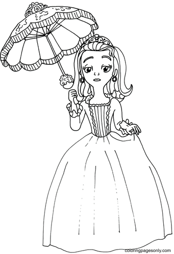 Sofia the first coloring pages