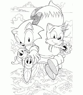 Free printable sonic the hedgehog coloring pages