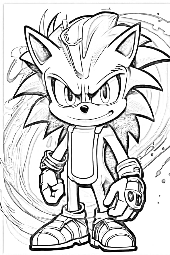 Sonic coloring pages free printable