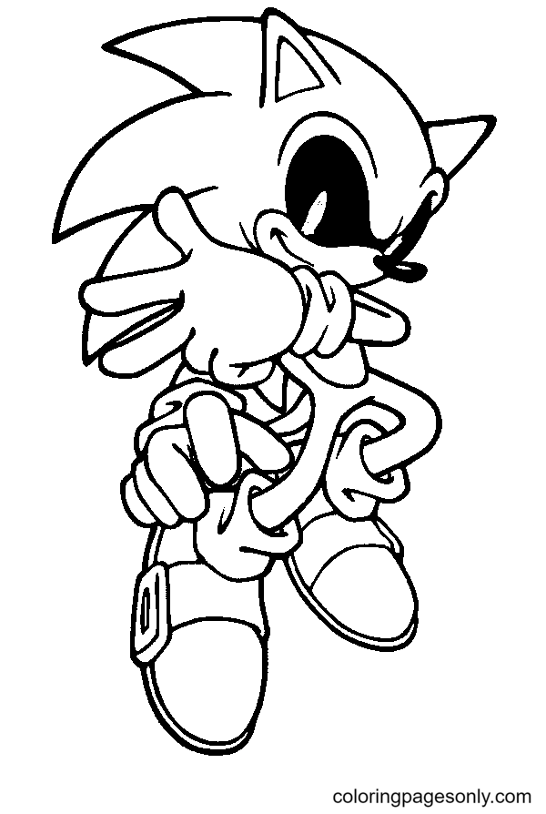 Sonic exe coloring pages