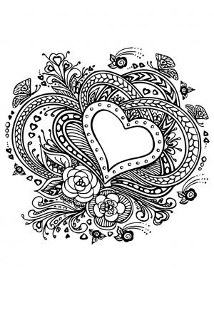 Free printable valentines day coloring pages sheets and pictures for adults and kids girls and boys
