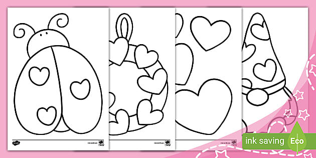 My first valentines day louring pack teacher made