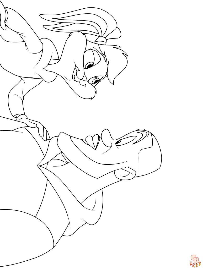 Free printable space jam coloring pages for kids