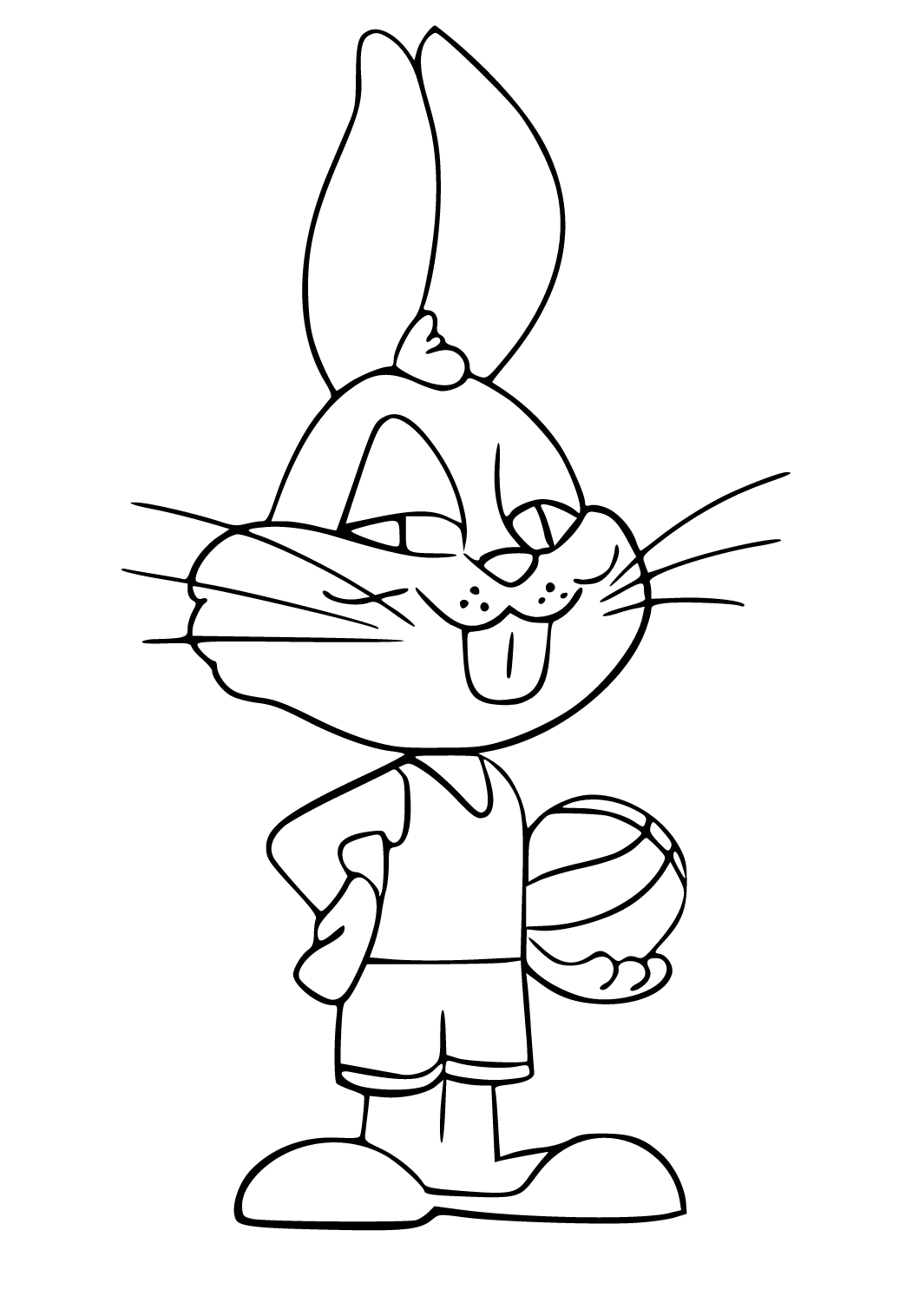 Free printable space jam cute coloring page for adults and kids