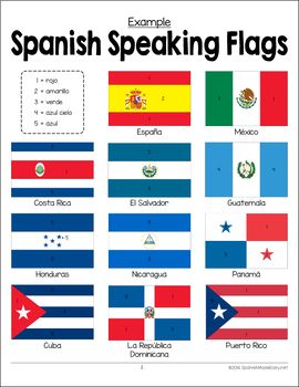 Flags of spanish