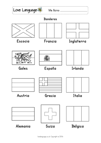 Countries in spanish
