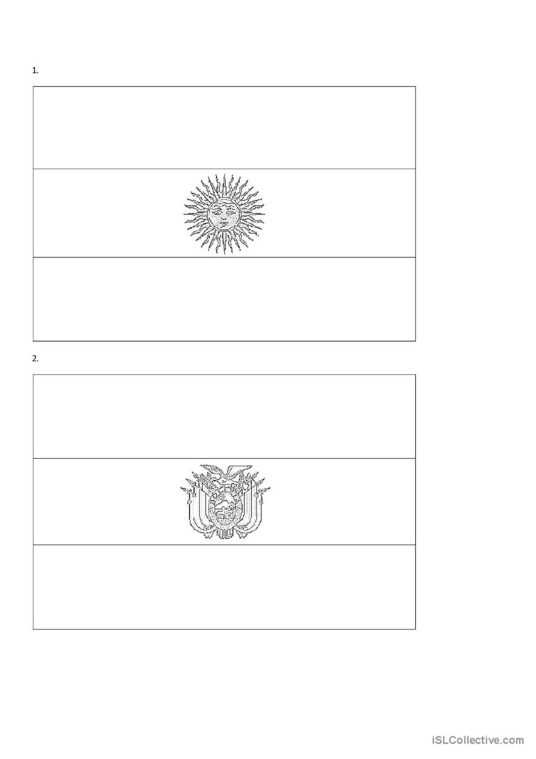 Banderasflags spanish speakinâ paãol ele hojas de trabajo pdf doc