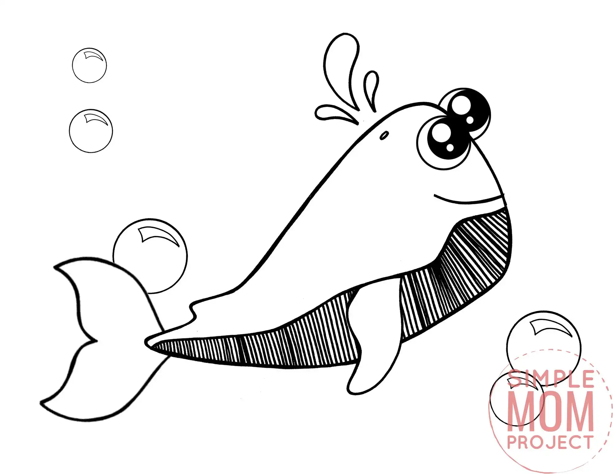 Free printable sperm whale coloring page â simple mom project