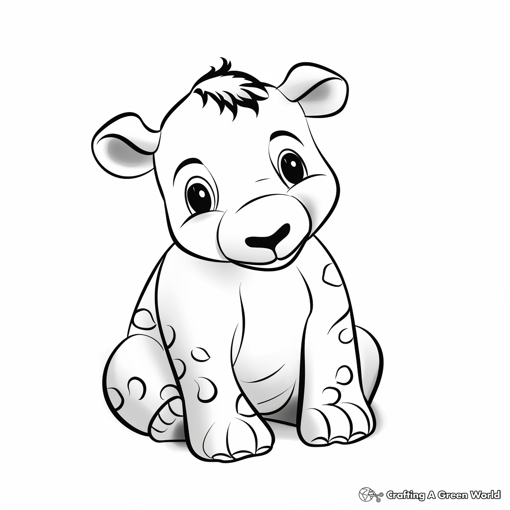 Hippo coloring pages