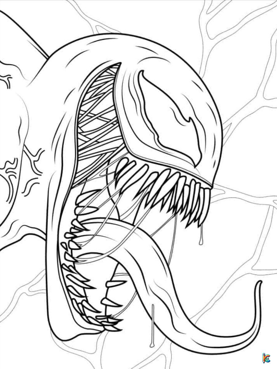 Venom coloring pages â