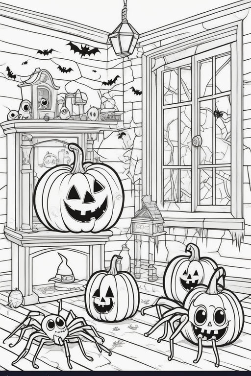 Halloween coloring book