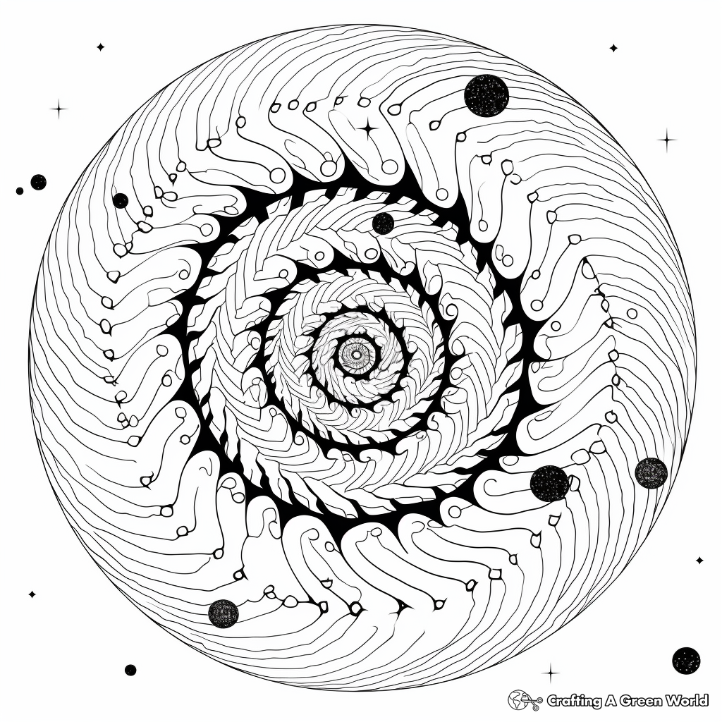Galaxy coloring pages