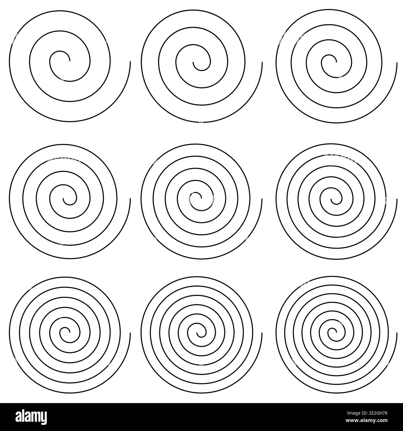 Spiral cut out stock images pictures