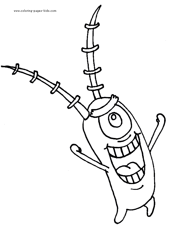 Spongebob squarepants color page