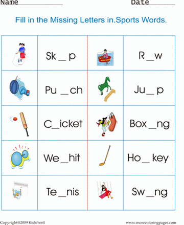 Printable sports worksheet coloring worksheets free online coloring pages