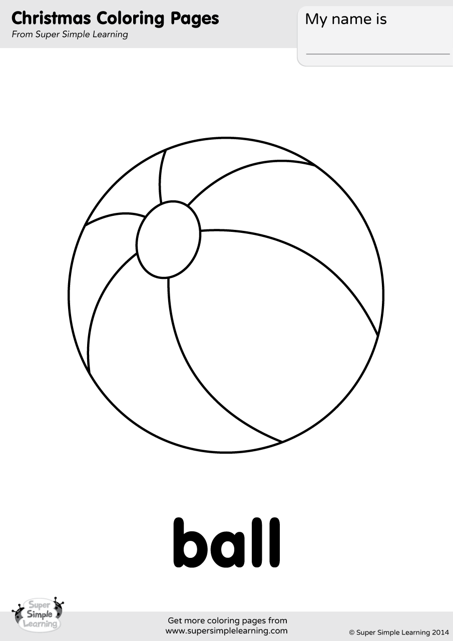 Ball coloring page