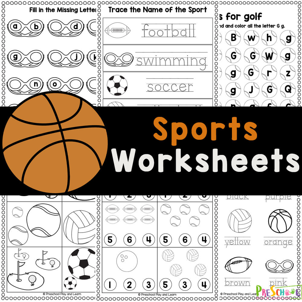 Ðâðâ free printable sports worksheets for preschoolers