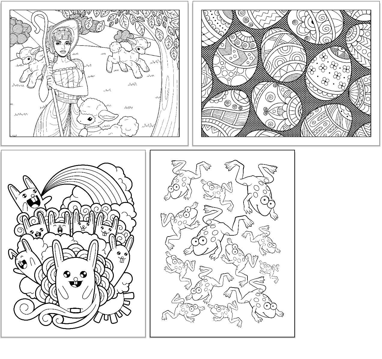 Spring coloring pages