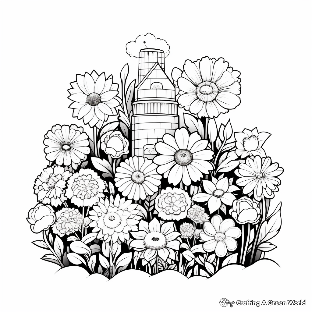 Spring coloring pages