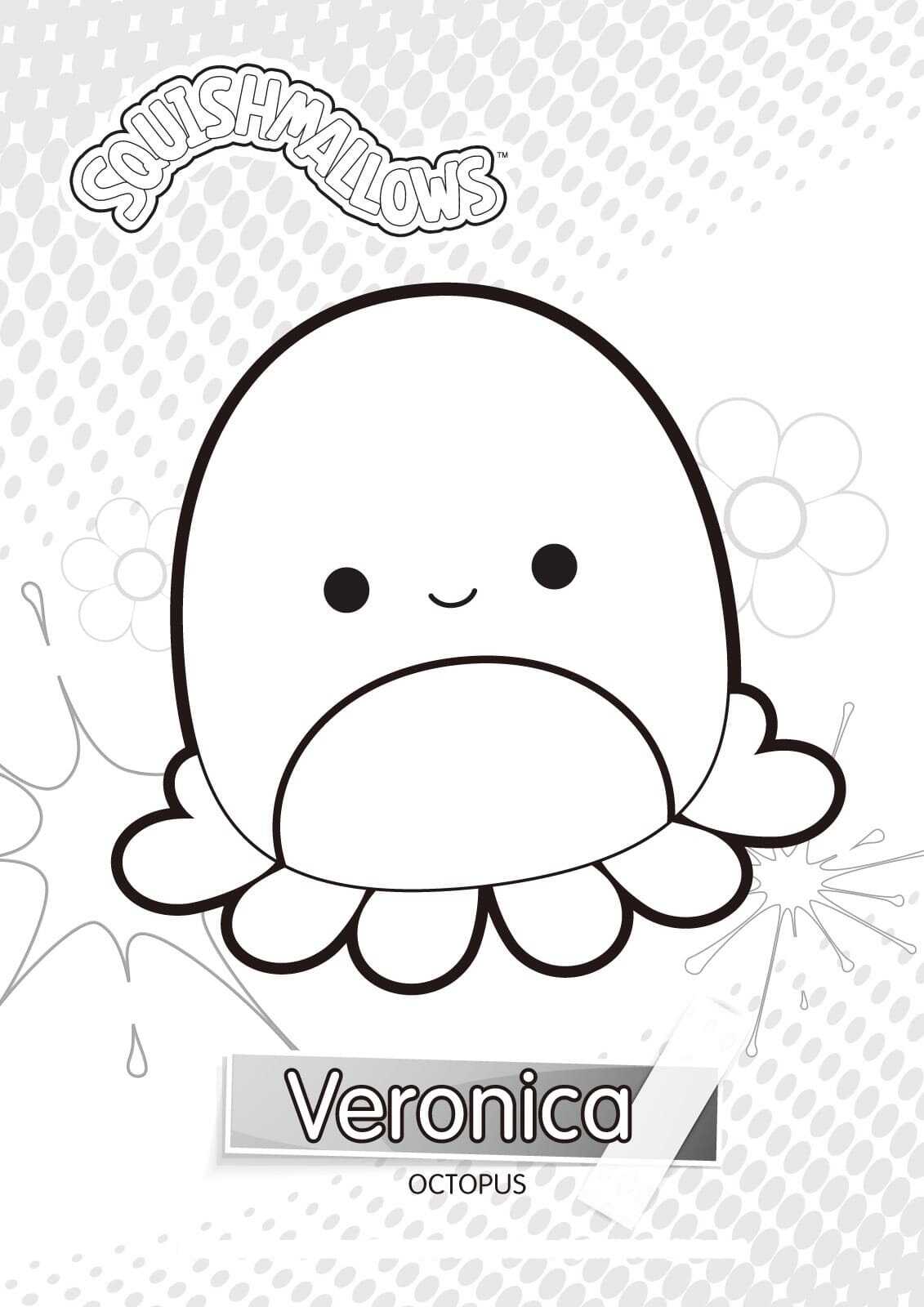 Squishmallow coloring pages