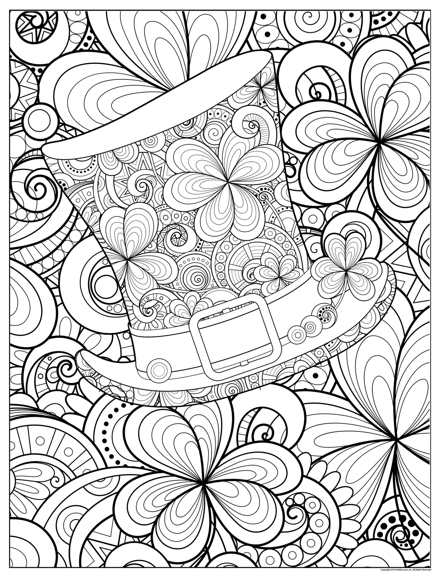 St patricks day personalized giant coloring poster x â debbie lynn