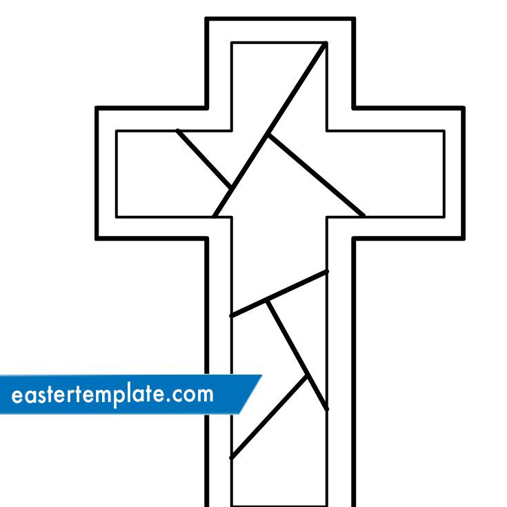 Stained glass cross template printable